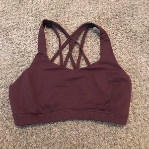Lululemon plum/eggplant sports bra size 6